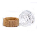 7g eye cream glass jar cosmetic glass jar with bamboo lid